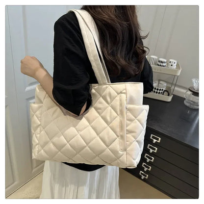 Large Shoulder Bag – Women's Tote Bag With Zipper Closure | Lightweight Casual Handbag - ZOOMNSTORE