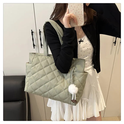 Large Shoulder Bag – Women's Tote Bag With Zipper Closure | Lightweight Casual Handbag - ZOOMNSTORE