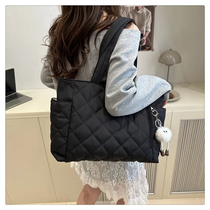 Large Shoulder Bag – Women's Tote Bag With Zipper Closure | Lightweight Casual Handbag - ZOOMNSTORE