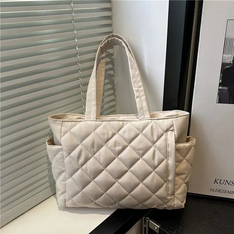 Large Shoulder Bag – Women's Tote Bag With Zipper Closure | Lightweight Casual Handbag - ZOOMNSTORE
