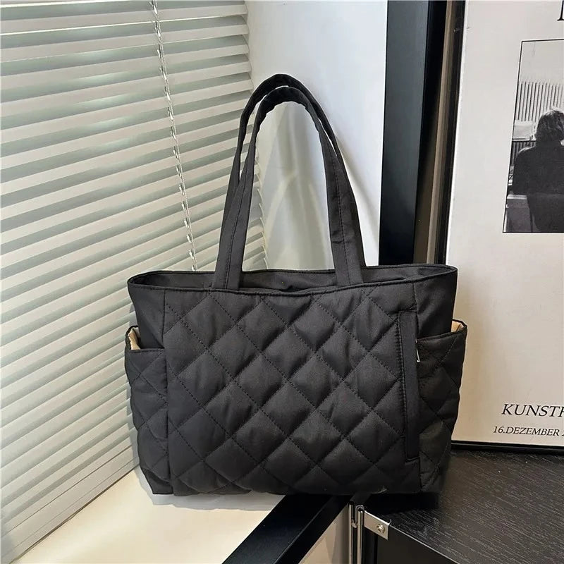 Large Shoulder Bag – Women's Tote Bag With Zipper Closure | Lightweight Casual Handbag - ZOOMNSTORE