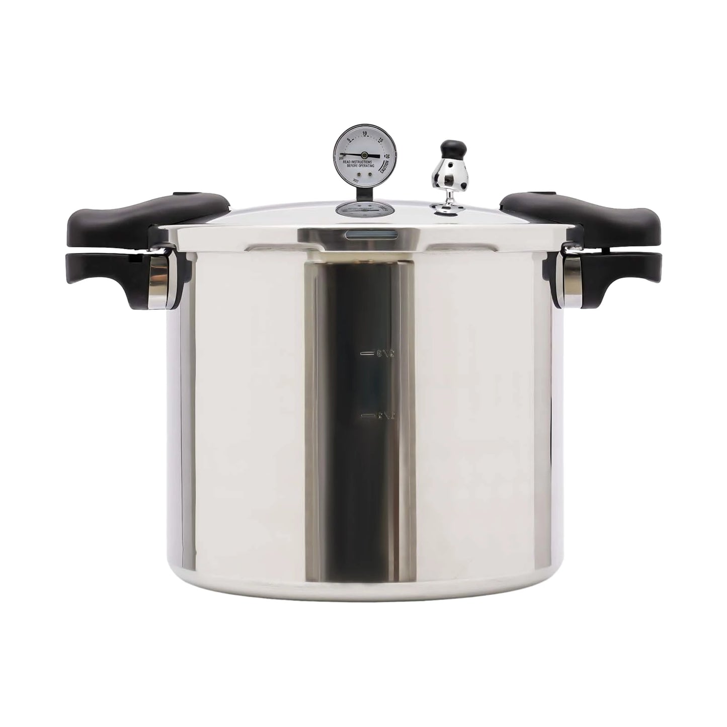 Large Stainless Steel Pressure Cooker - 22L Commercial Gas Stove Safe Explosion-Proof 90Kpa - ZOOMNSTORE
