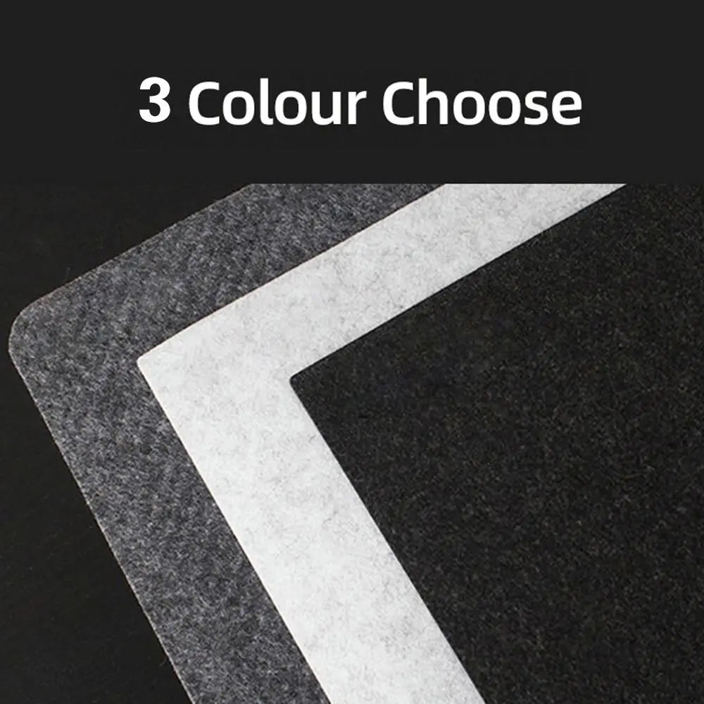 Large Wool Felt Mouse Pad - Non-Slip Gaming and Writing Mat for Home Office - ZOOMNSTORE