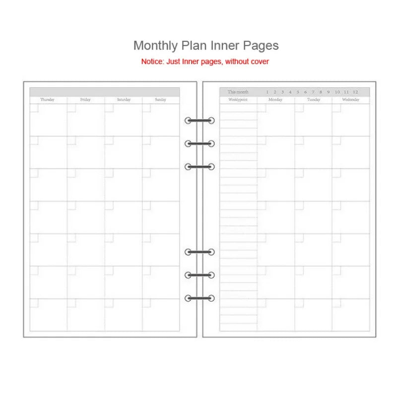 Laser Notebook Planner - A5 Organizer Binder With PVC Cover & Durable Journal Case - ZOOMNSTORE