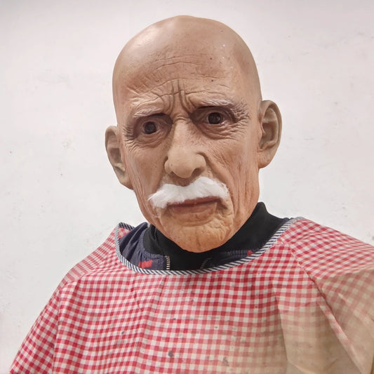 Realistic Old Man Latex Mask - Halloween Costume Party Prop - ZOOMNSTORE