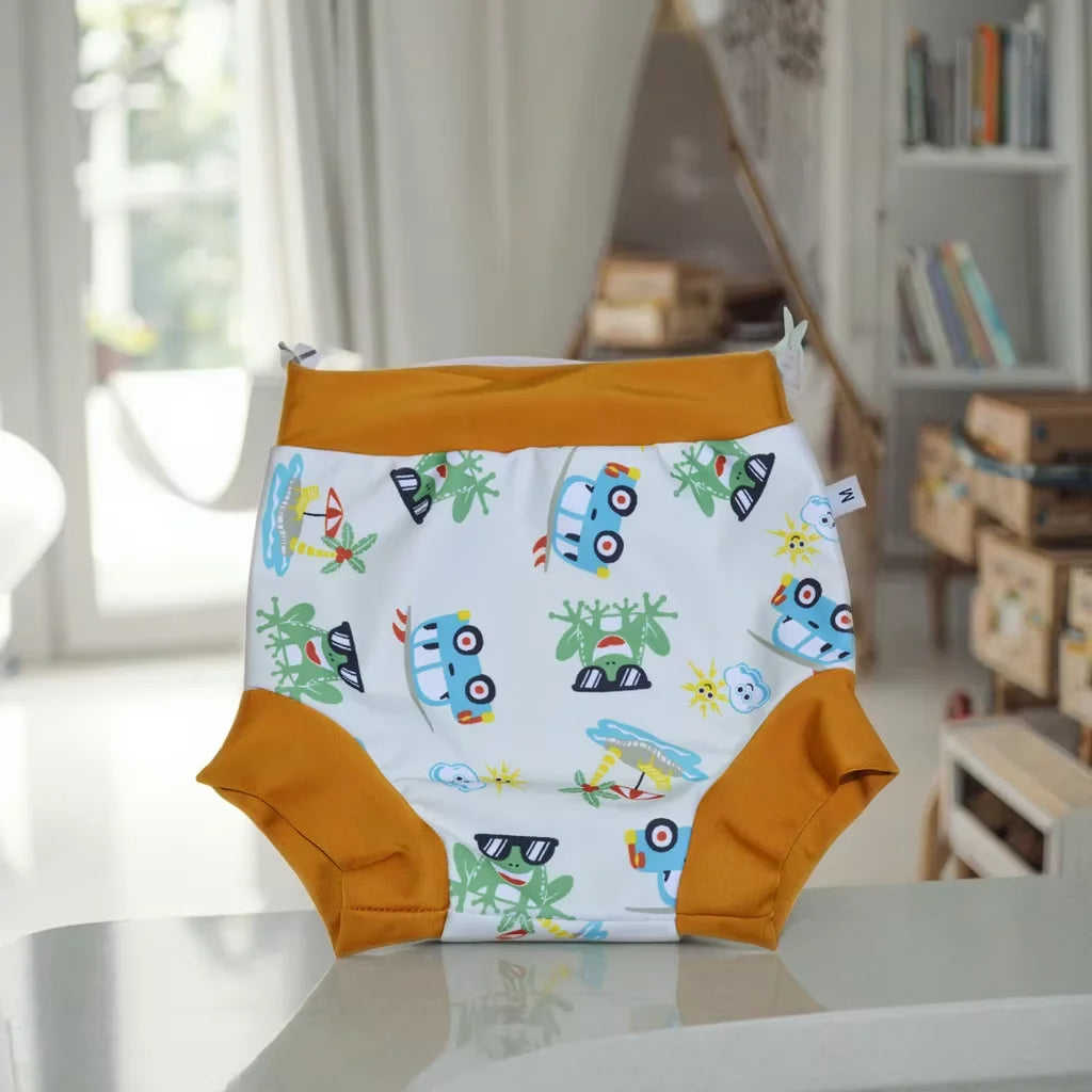 Leakproof Swimming Diaper - Baby Swim Nappies | Washable, Sunproof & High Waist - ZOOMNSTORE