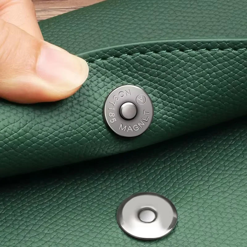 Leather A4 File Bag - Waterproof Large Capacity Office Folder - ZOOMNSTORE