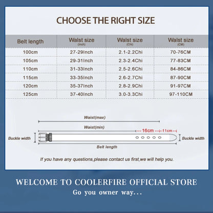 Genuine Leather Braided Belt for Men - Vintage High-Quality Casual Jeans Strap with Gold Pin Buckle - ZOOMNSTORE