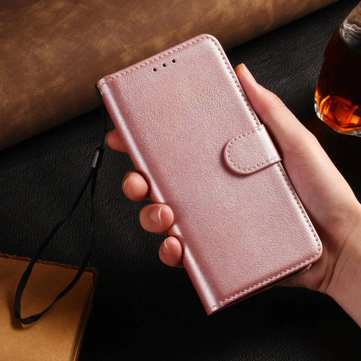 Leather Flip Wallet Case for Samsung Galaxy A Series A10 A12 A13 A14 A20E A21S A22 A24 A25 A33 A34 A51 A53 A54 - ZOOMNSTORE
