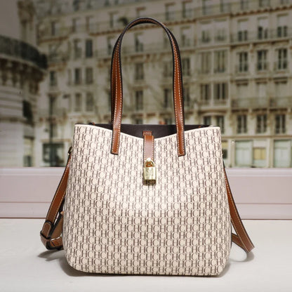 Versatile Leather Crossbody Bag - Large Capacity Tote for Daily Commuting - ZOOMNSTORE