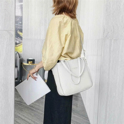 Leather Crossbody Bag - Women Shoulder Bags Set With Tassel Decoration | PU Leather - ZOOMNSTORE