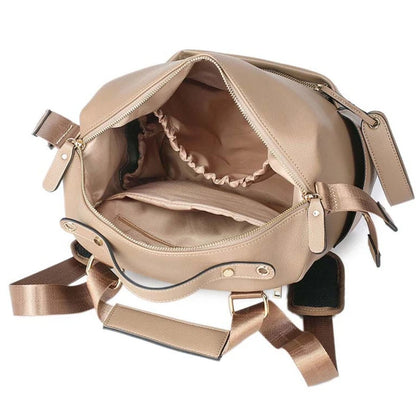 Multifunction Leather Diaper Bags Large Capacity Baby Bags for Baby Care Changing Bags for Mom Outdoor Travel Maternity Backpack - ZOOMNSTORE
