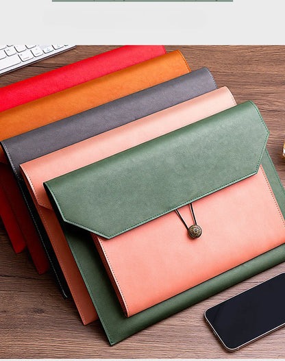 Leather File Bag – A4 Paper File Folder | Business Briefcase & Document Storage - ZOOMNSTORE