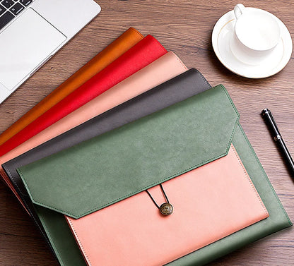 Leather File Bag – A4 Paper File Folder | Business Briefcase & Document Storage - ZOOMNSTORE