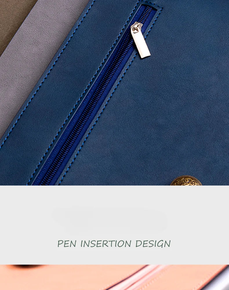 Leather File Bag – A4 Paper File Folder | Business Briefcase & Document Storage - ZOOMNSTORE