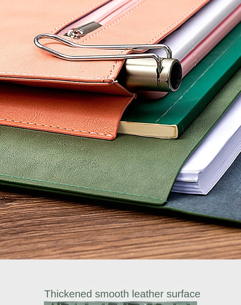 Leather File Bag – A4 Paper File Folder | Business Briefcase & Document Storage - ZOOMNSTORE