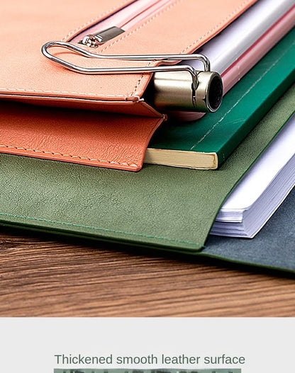 Leather File Bag – A4 Paper File Folder | Business Briefcase & Document Storage - ZOOMNSTORE