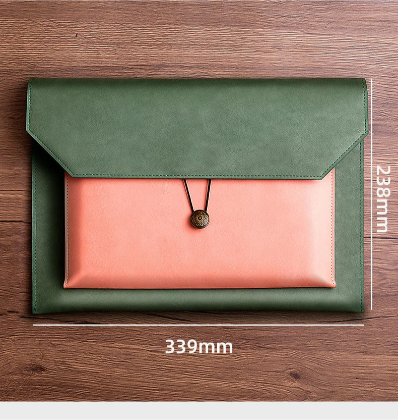 Leather File Bag – A4 Paper File Folder | Business Briefcase & Document Storage - ZOOMNSTORE