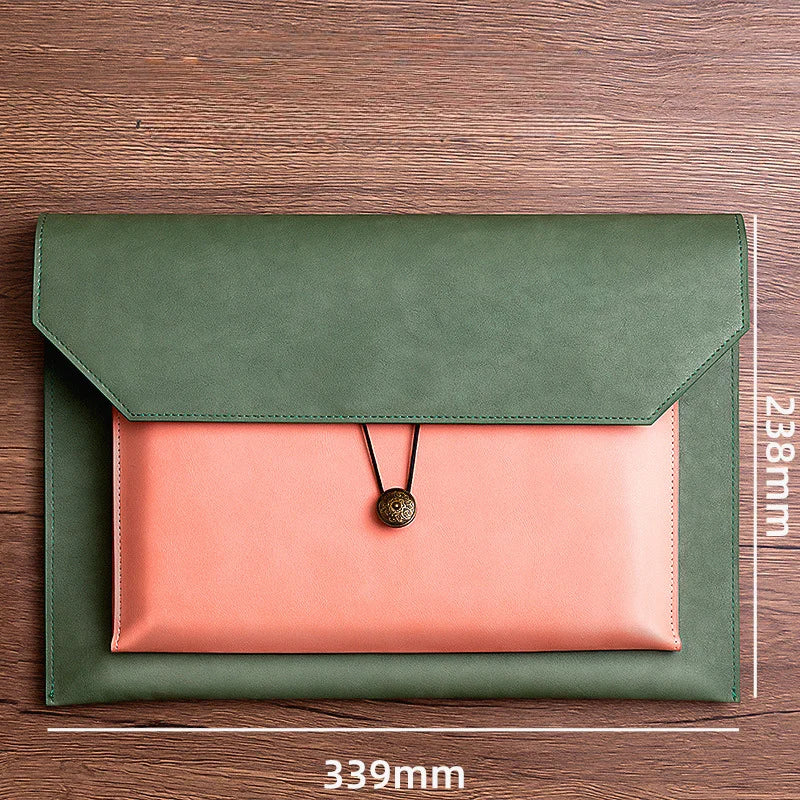 Leather File Bag – A4 Paper File Folder | Business Briefcase & Document Storage - ZOOMNSTORE