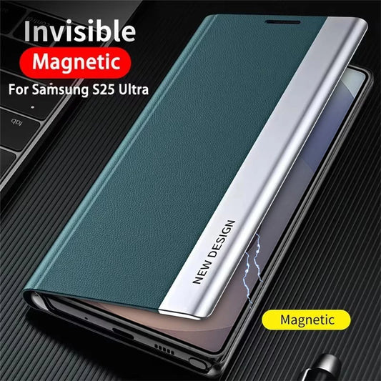 Luxury Leather Flip Case - Samsung Galaxy S Series  Note 20 Ultra Stand Cover - ZOOMNSTORE