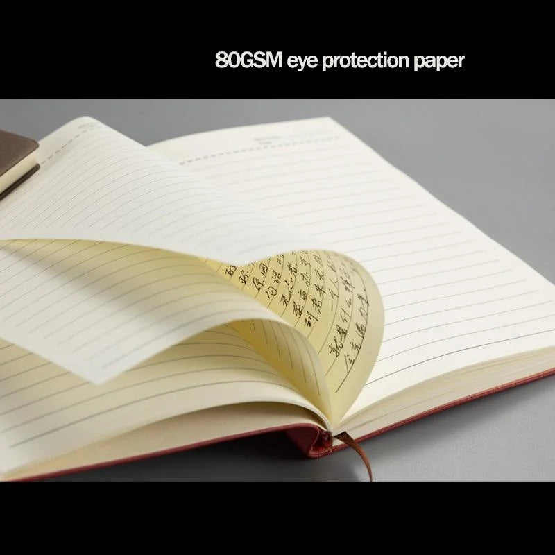 Leather Notebook - A5 A6 Sheepin Journal Lined Diary for Office  Students 160240 Pages - ZOOMNSTORE