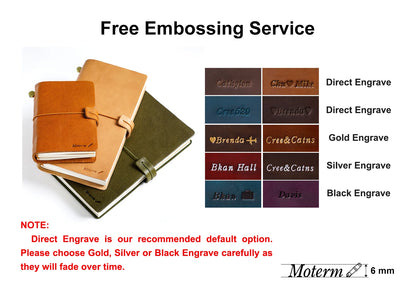 Leather Notebook - Handmade Vintage Cowhide Diary With Replaceable Inserts - ZOOMNSTORE