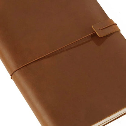 Leather Notebook - Handmade Vintage Cowhide Diary With Replaceable Inserts - ZOOMNSTORE