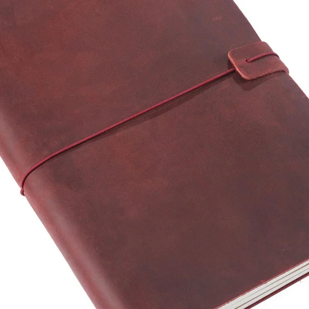 Leather Notebook - Handmade Vintage Cowhide Diary With Replaceable Inserts - ZOOMNSTORE