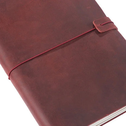 Leather Notebook - Handmade Vintage Cowhide Diary With Replaceable Inserts - ZOOMNSTORE