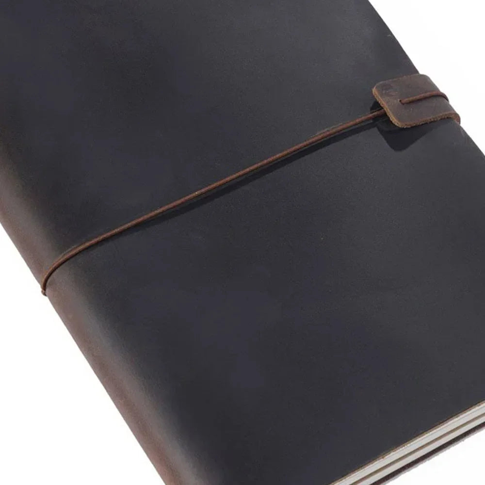 Leather Notebook - Handmade Vintage Cowhide Diary With Replaceable Inserts - ZOOMNSTORE