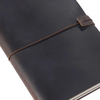 Leather Notebook - Handmade Vintage Cowhide Diary With Replaceable Inserts - ZOOMNSTORE
