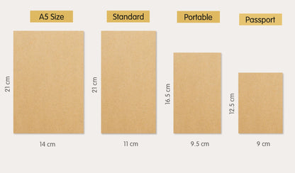 Leather Notebook Refill – Moterm Traveler Notebook Inserts A5 Passport Size Planner - ZOOMNSTORE