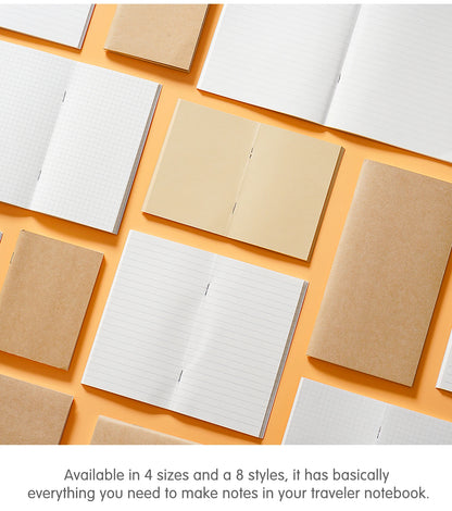 Leather Notebook Refill – Moterm Traveler Notebook Inserts A5 Passport Size Planner - ZOOMNSTORE