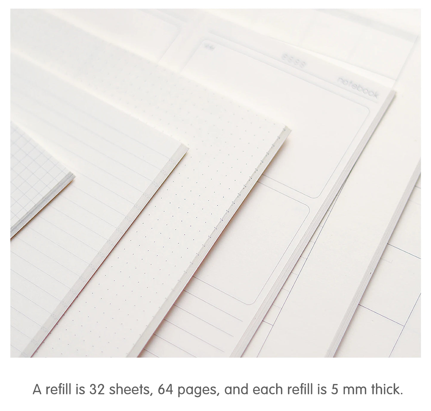 Leather Notebook Refill – Moterm Traveler Notebook Inserts A5 Passport Size Planner - ZOOMNSTORE