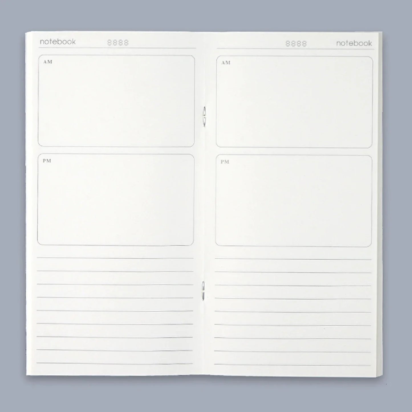 Leather Notebook Refill – Moterm Traveler Notebook Inserts A5 Passport Size Planner - ZOOMNSTORE