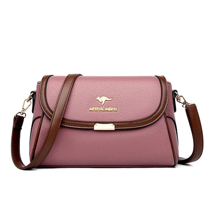 Designer Leather Shoulder Bag - Small Crossbody Messenger Bag for Women 2024 - ZOOMNSTORE