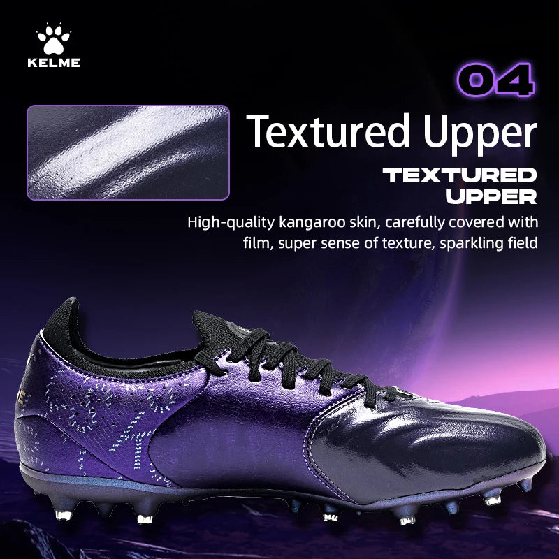 Leather Soccer Shoes – Kelme Kangaroo Cleats | Professional Football Boots Outdoor - ZOOMNSTORE