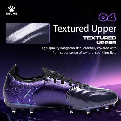 Leather Soccer Shoes – Kelme Kangaroo Cleats | Professional Football Boots Outdoor - ZOOMNSTORE