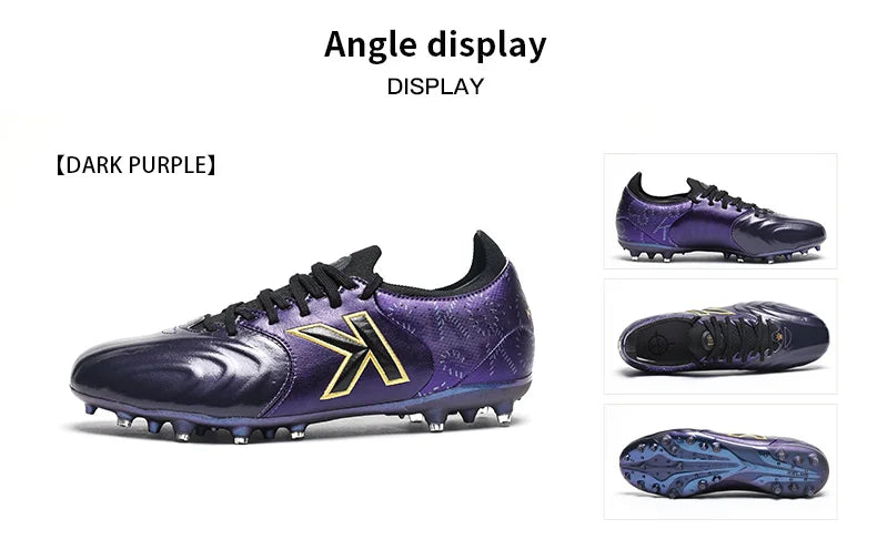 Leather Soccer Shoes – Kelme Kangaroo Cleats | Professional Football Boots Outdoor - ZOOMNSTORE