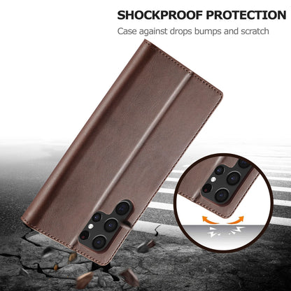 Leather Wallet Case for Samsung Galaxy S Series - Flip Card Cover for Note20 S10 S9 S21 S22 S23 S24 S25 - ZOOMNSTORE