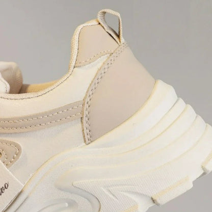 Leather Women Sneakers - Height Increasing Shoes | Designer Platform Casual Footwear - ZOOMNSTORE
