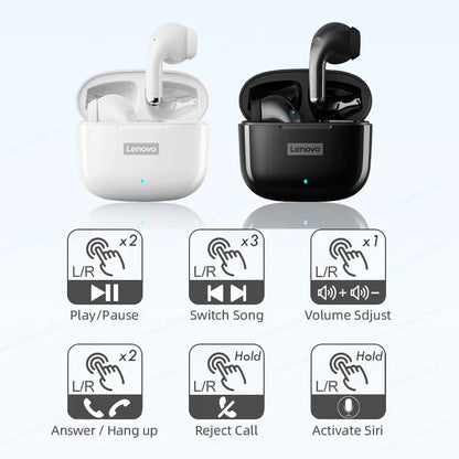 Lenovo LP40 Pro TWS Earphones - Bluetooth 51 Ergonomic Headset with Quick Connect - ZOOMNSTORE