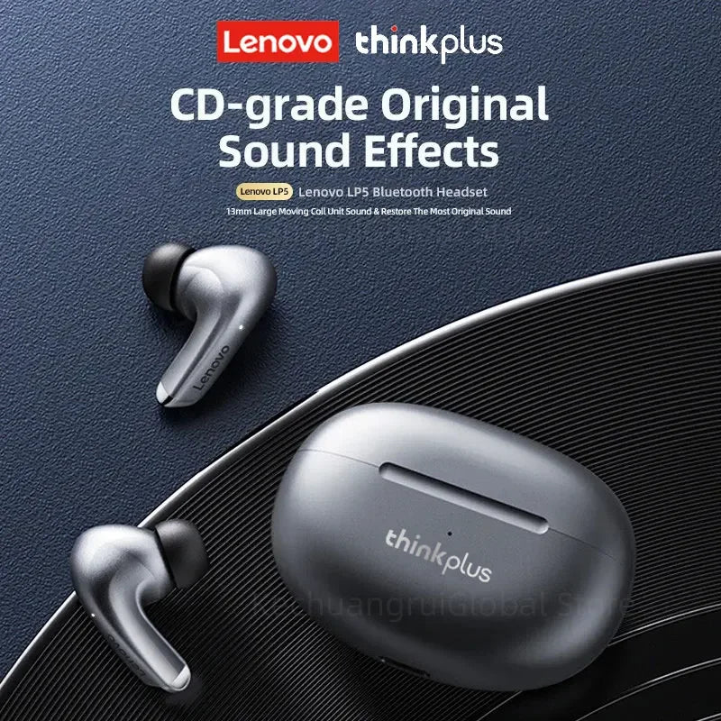 Lenovo LP5 Pro Earphones - Wireless Bluetooth 5.4 Gaming Earbuds | Low Latency IPX5 Waterproof Sports Headset - ZOOMNSTORE