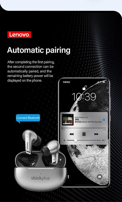 Lenovo LP5 Pro Earphones - Wireless Bluetooth 5.4 Gaming Earbuds | Low Latency IPX5 Waterproof Sports Headset - ZOOMNSTORE