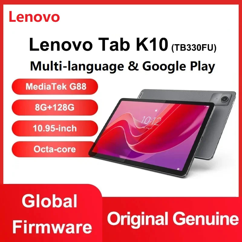 Global Firmware 8GB 128GB CN Version Original New Lenovo Pads Zhaoyang Tab K10 10.95' 90Hz MTK Helio G88 Tablets 7040mAh - ZOOMNSTORE