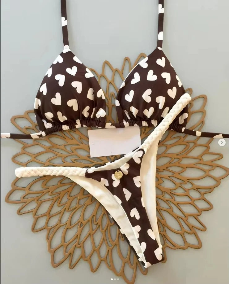 Leopard Print Bikini Set - Sexy Womens Swimsuit Beachwear - ZOOMNSTORE