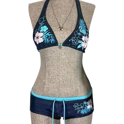 Leopard Print Bikini - Two Piece Swimsuit Set | Low Waist, Wire Free Swimwear - ZOOMNSTORE