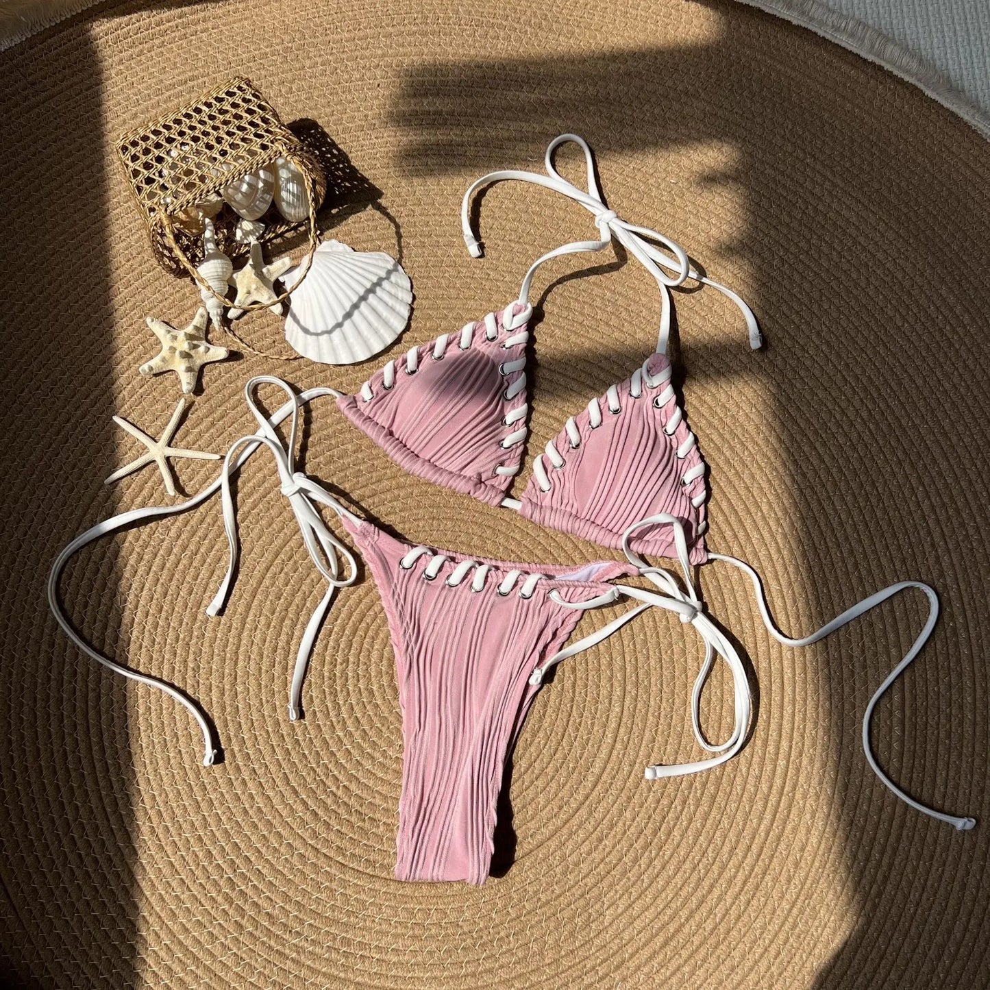 Leopard Print Bikini - Two Piece Swimsuit Set | Low Waist, Wire Free Swimwear - ZOOMNSTORE