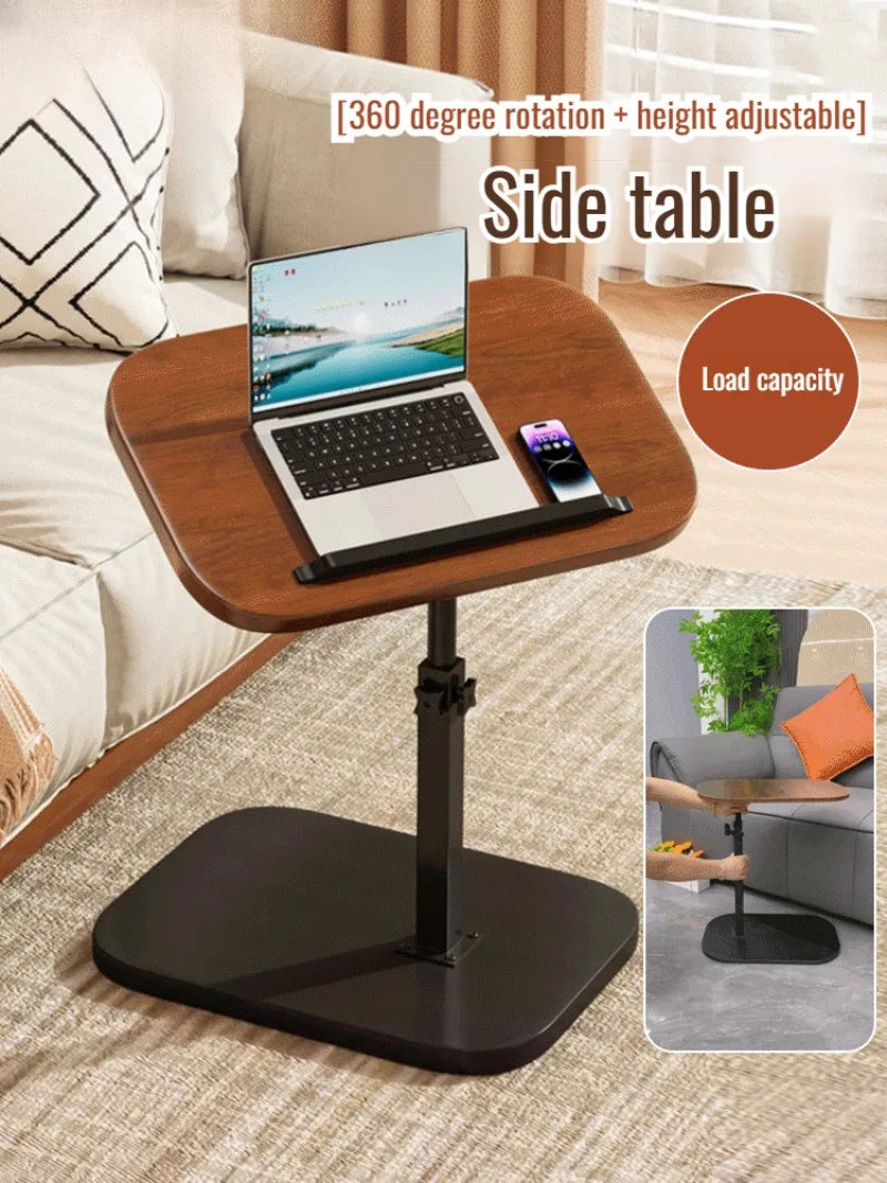 Adjustable Liftable Coffee Table - Rotating Foldable Sofa Side Table with Storage - ZOOMNSTORE