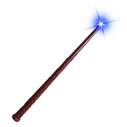 Light Up Wizard Wand Glowing Witch Toy For Kids Illuminating Wand With Sound And Light Party Costume Accessory For Halloween - ZOOMNSTORE